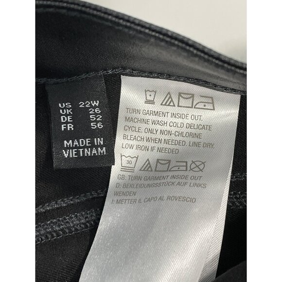 GRAVER Susan Graver Regular Coated Stretch Woven Ankle Pants Womens Plus 22 NEW - Picture 7 of 10